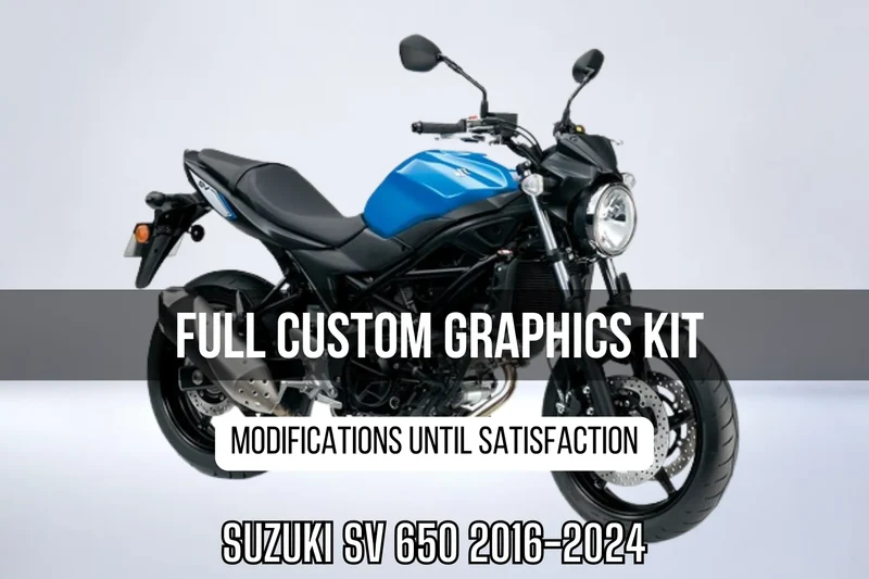 Kit Déco SUZUKI SV 650 (2016-2024) 100% personnalisé