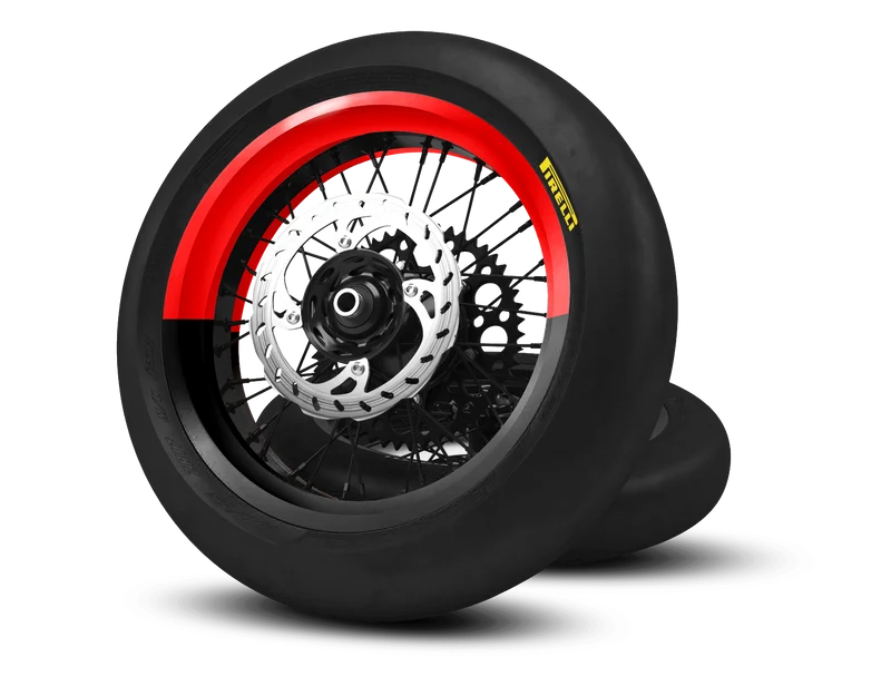 Stickers Demi-Jantes Bi-ton (50/50 Supermoto)