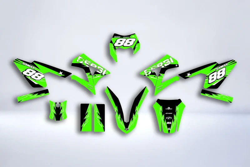 Kit Déco DERBI X-TREME / RACING 2011-2017 - FULL GREEN