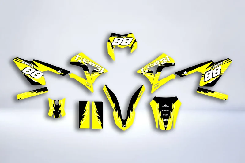 Kit Déco DERBI X-TREME / RACING 2011-2017 - FULL YELLOW