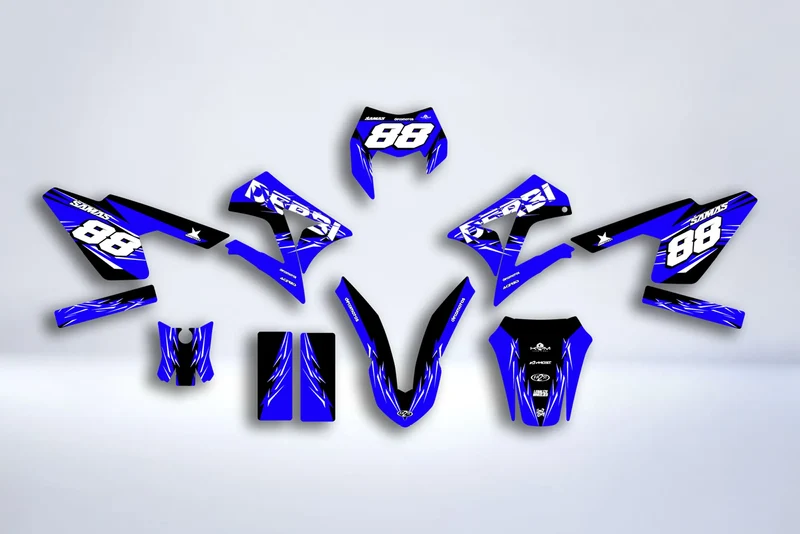 Kit Déco DERBI X-TREME / RACING 2011-2017 - FULL BLUE