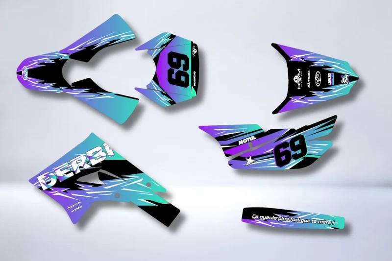 Kit Déco DERBI X-TREME / RACING 2011-2017 - GRADIENT