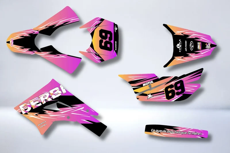 Kit Déco DERBI X-TREME / RACING 2011-2017 - GRADIENT