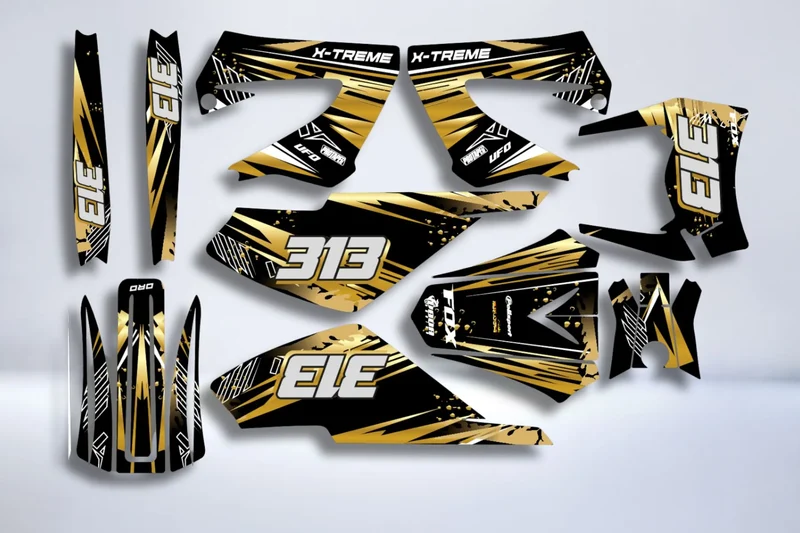 Kit Déco DERBI XTREME XRACE AVANT 2011 - GOLD