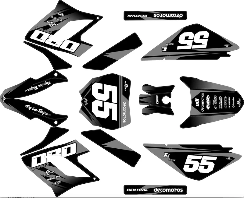 Kit Déco DERBI DRD RACING 2004-2009 - GREY
