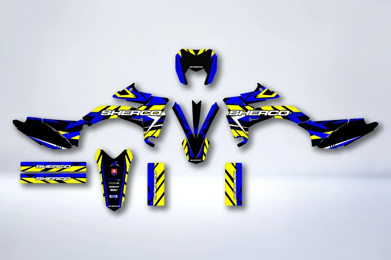 Kit Déco Sherco SE-R SM-R 50cc 2013-2026 - BLUE YELLOW