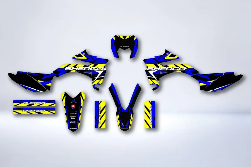 Kit Déco Sherco SE-R SM-R 50cc 2013-2026 - BLUE YELLOW