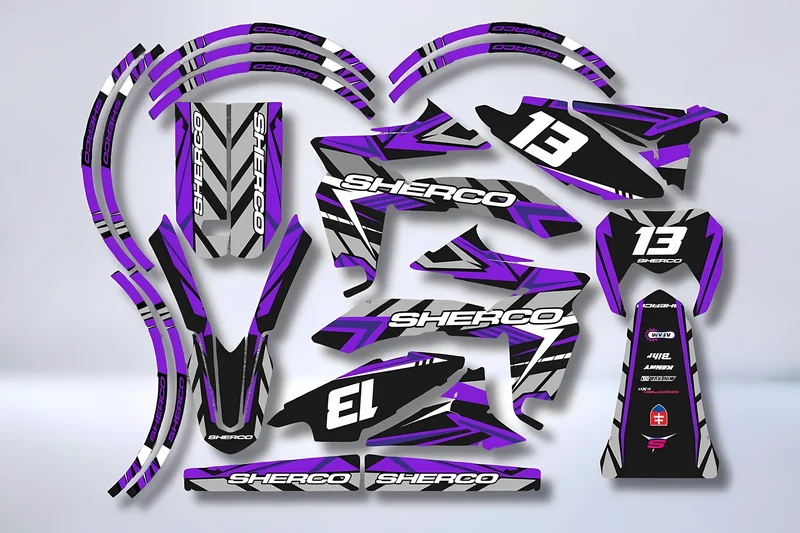 Kit Déco Sherco SE-R SM-R 50cc 2013-2026 - PURPLE
