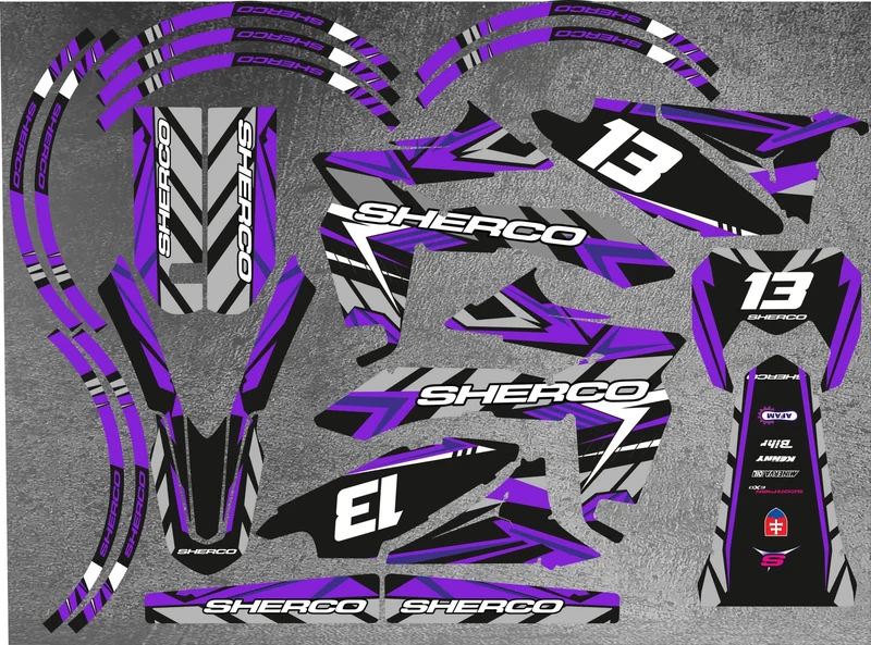 Kit Déco Sherco SE-R SM-R 50cc 2013-2026 - PURPLE