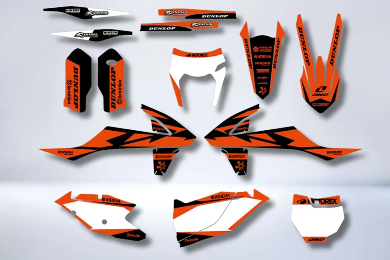 Kit Déco KTM EXC EXC-F SX SX-F 2016-2019 - FULL ORANGE
