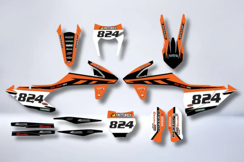 Kit Déco KTM EXC EXC-F SX SX-F 2016-2019 - ORIGINAL BLACK