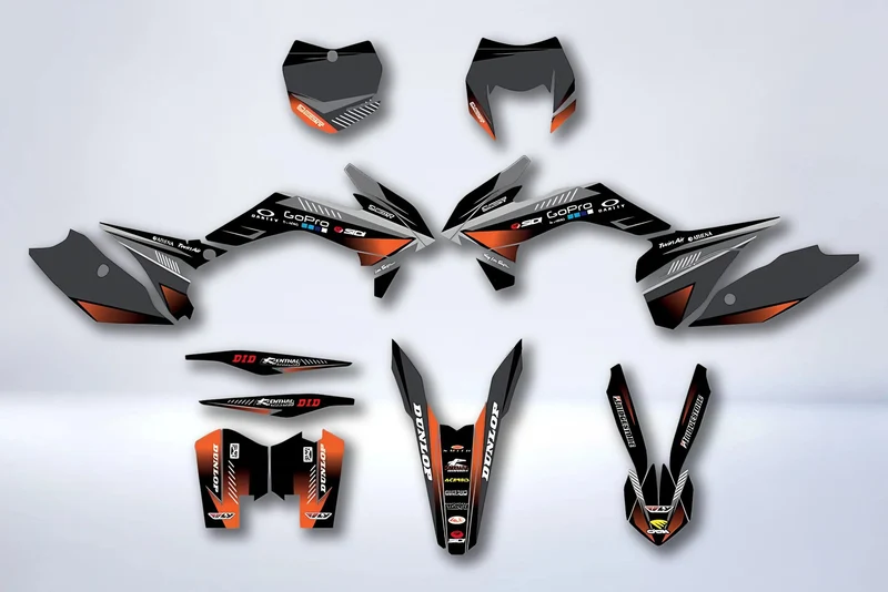 Kit Déco KTM EXC EXC-F SX SX-F 2013-2016 - BLACK FACTORY