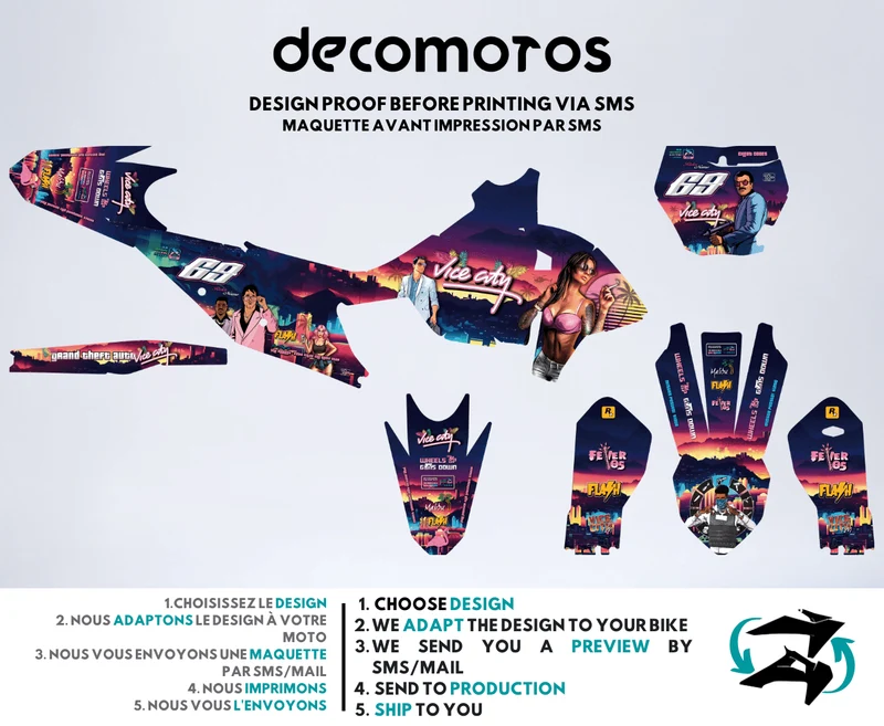 Vice City - Kit Déco Semi-Personnalisé