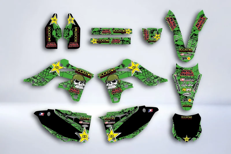 Kit Déco KAWASAKI KXF 250 2013-2016 - ROCKSTAR METAL
