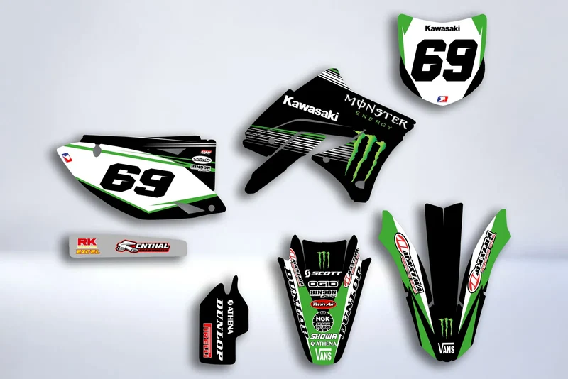 Kit Déco KAWASAKI KXF 250 2009-2012 - MONSTER #2