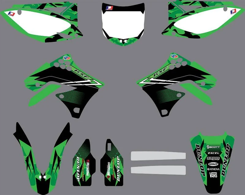 Kit Déco KAWASAKI KXF 250 2009-2012 - MONSTER #4