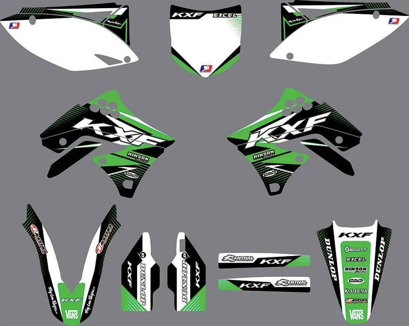 Kit Déco KAWASAKI KXF 250 2009-2012 ORIGINE