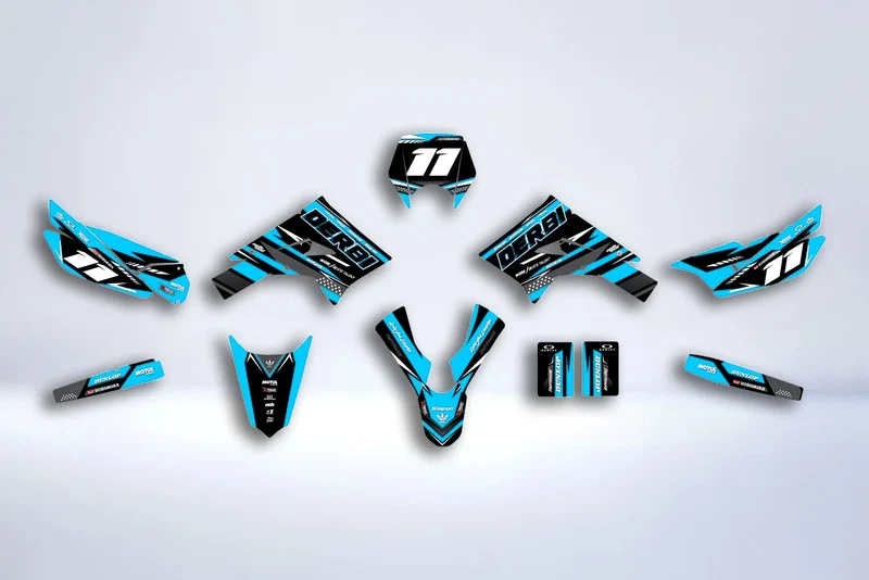 Kit Déco DERBI X-TREME / RACING 2011-2017 - BLUE DERBI