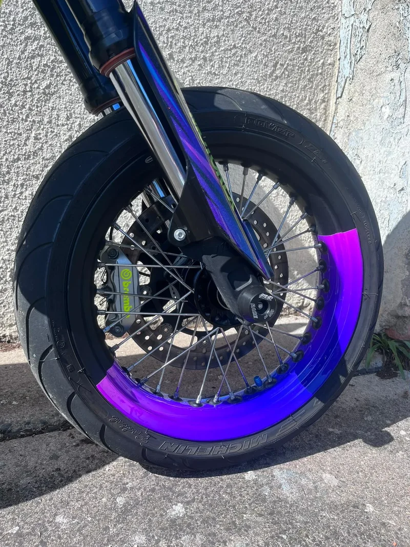 Stickers Demi-Jantes Bi-ton (50/50 Supermoto)