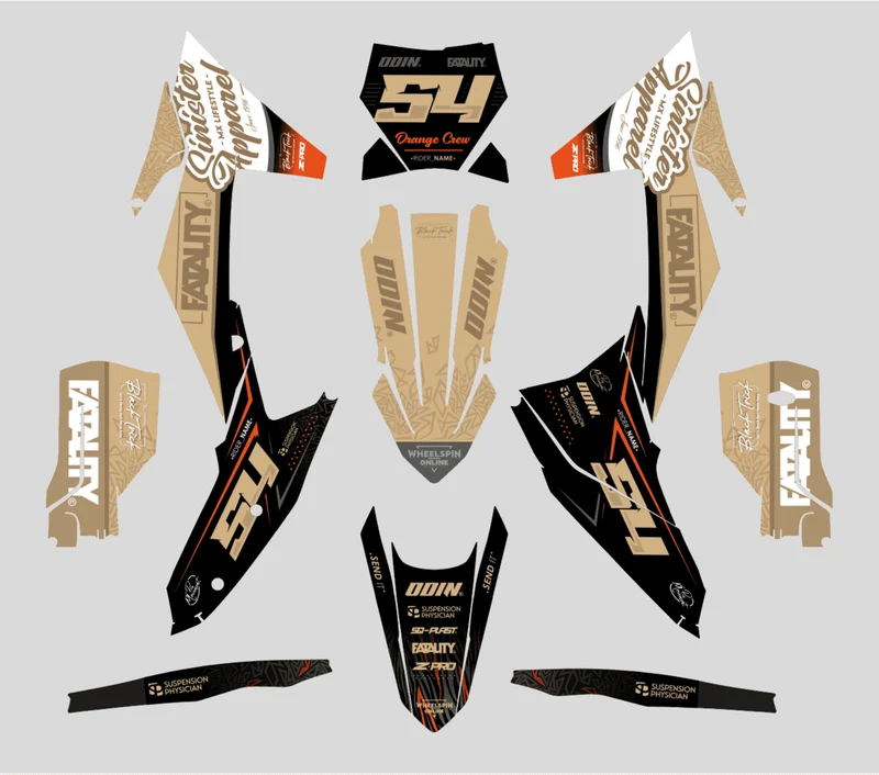 Kit Déco KTM EXC EXC-F SX SX-F 2023-2025 - Sahara