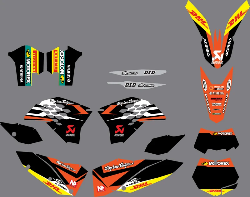 Kit déco KTM EXC EXC-F SX SX-F 2007-2011 - DHL #3