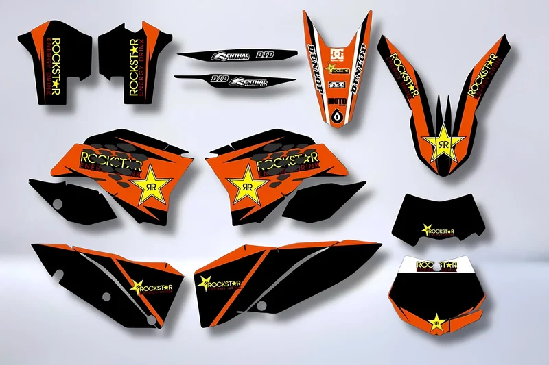 Kit déco KTM EXC EXC-F SX SX-F 2007-2011 - ROCKSTAR 3