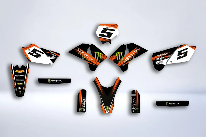 Kit Déco KTM EXC SX 2001-2007 - ORANGE MONSTER