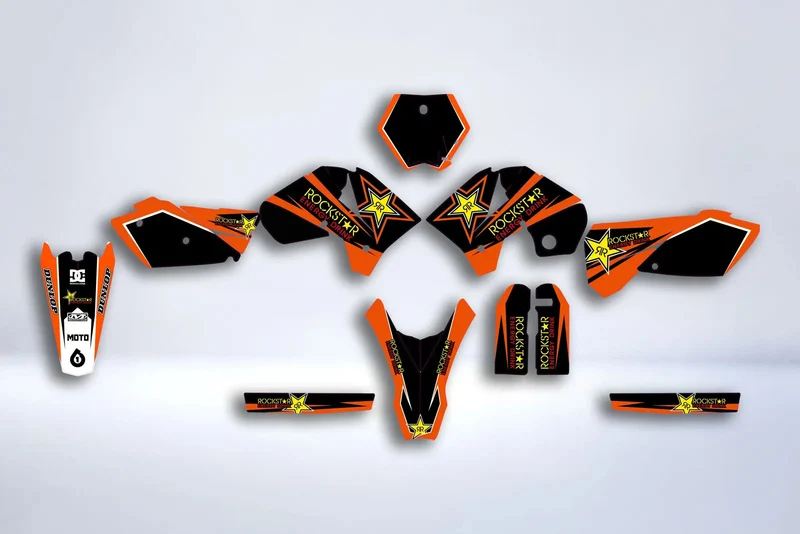 Kit Déco KTM EXC SX 2001-2007 - ROCKSTAR ORANGE