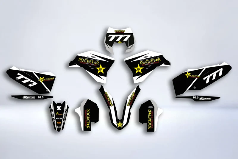 Kit déco KTM EXC EXC-F SX SX-F 2007-2011 - ROCKSTAR 5