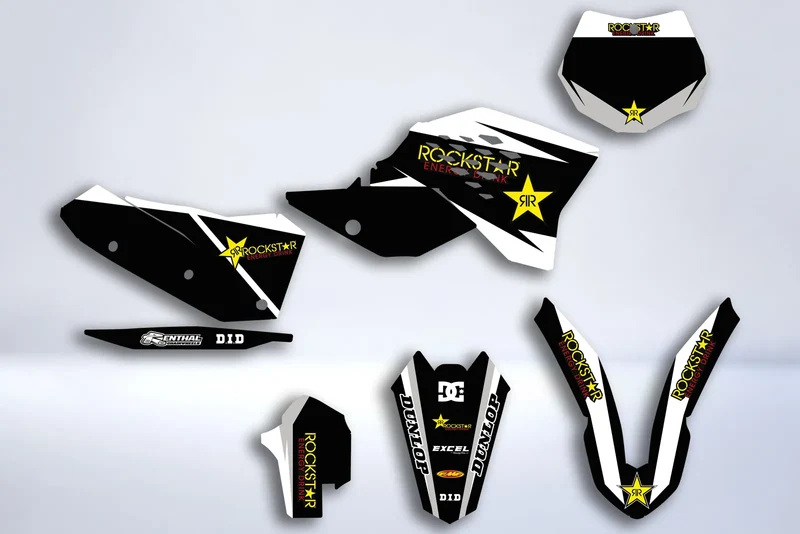 Kit déco KTM EXC EXC-F SX SX-F 2007-2011 - ROCKSTAR 5