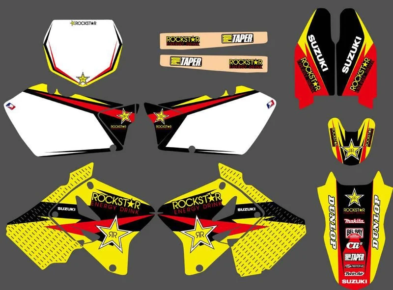 Kit Déco SUZUKI RM 125-250 2001-2012 - ROCKSTAR