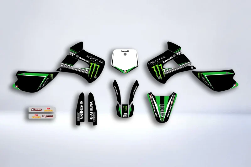 Kit Deco KAWASAKI KX 85-100 1998-2013 - GREEN MONSTER V2