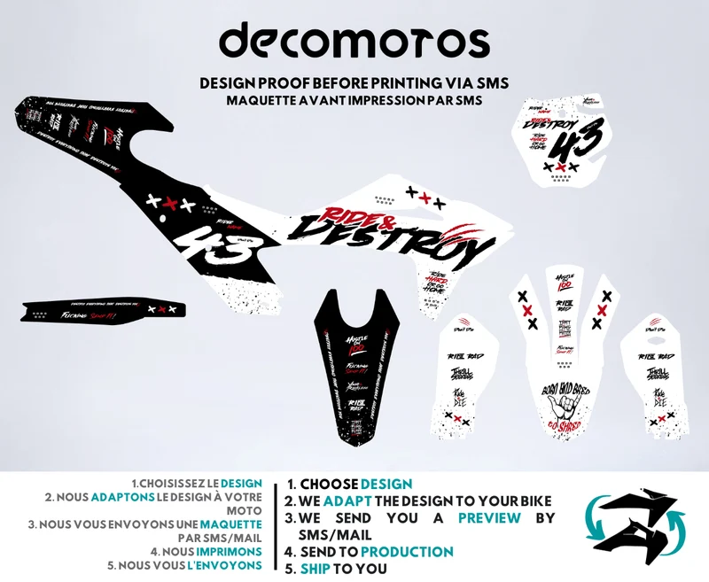 Ride & Destroy - Kit Déco Semi-Personnalisé