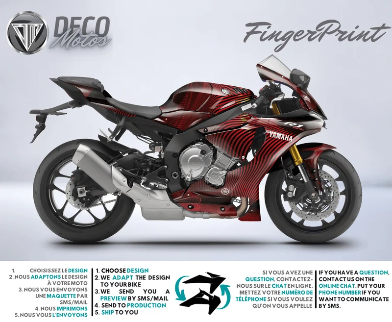 FingerPrint - Kit Déco YAMAHA R Semi-Personnalisé