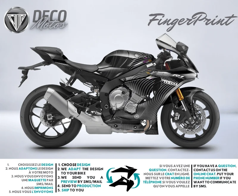 FingerPrint - Kit Déco YAMAHA R Semi-Personnalisé