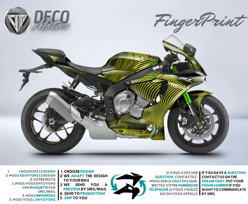 FingerPrint - Kit Déco YAMAHA R Semi-Personnalisé
