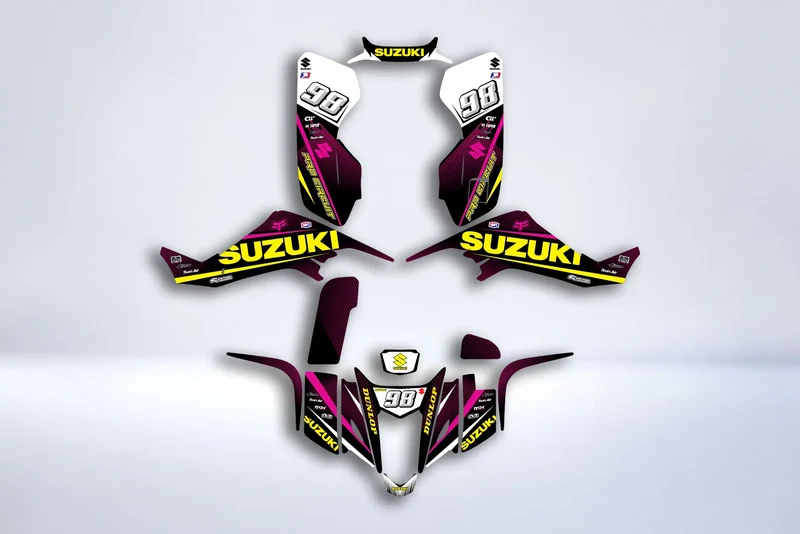 Kit Déco PINK FOX - SUZUKI LTZ 400 2003-2008 (modèle carburateur)
