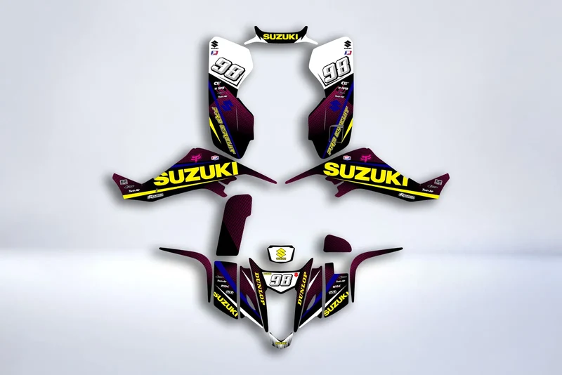 Kit Déco PINK FOX - SUZUKI LTZ 400 2003-2008 (modèle carburateur)