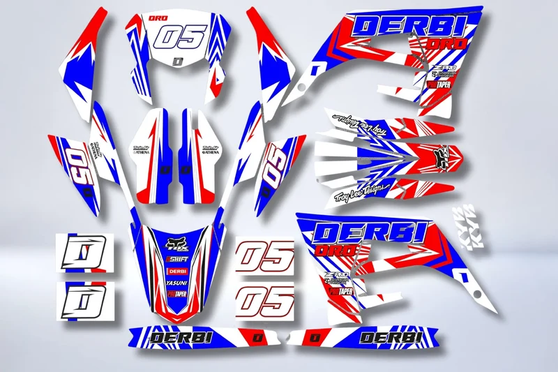 Kit Déco DERBI X-TREME / RACING 2018-2024 - DUALFIRE