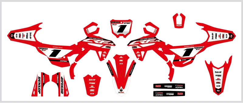 Kit Déco HONDA CRF 250 2022-2024 & CRF 450 2021-2024 - Hera