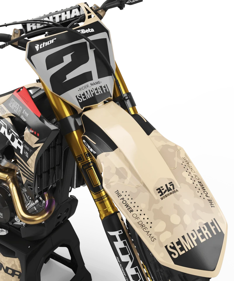 Kit Déco HONDA CRF 250 2022-2024 & CRF 450 2021-2024 - Camo