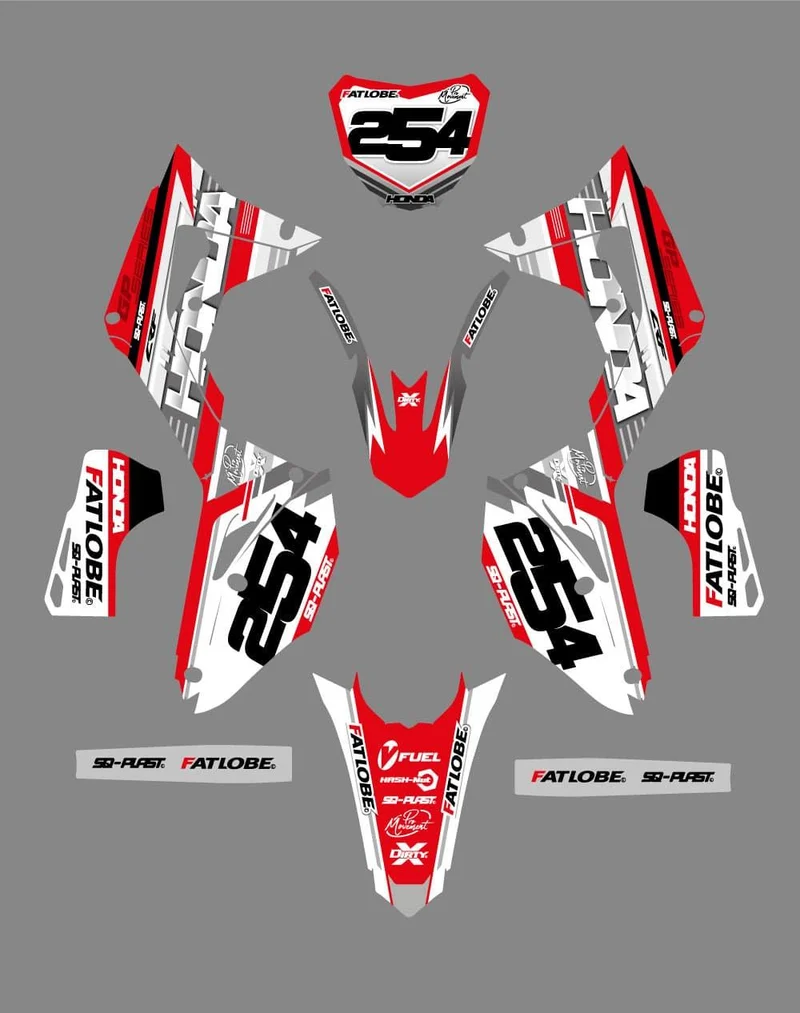 Kit Déco HONDA CRF 250 2022-2024 & CRF 450 2021-2024- Hestia v2