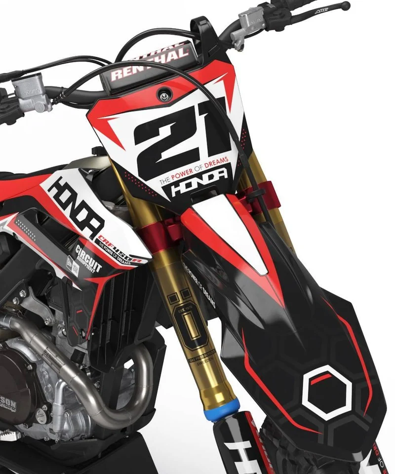 Kit Déco HONDA CRF 250 2022-2024 & CRF 450 2021-2024 - Aglaé