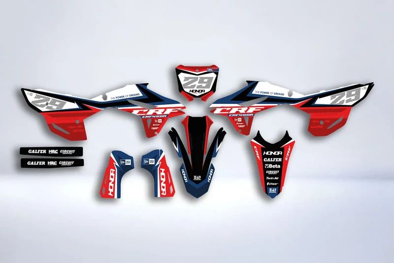 Kit Déco HONDA CRF 250 2022-2024 & CRF 450 2021-2024 - Iris