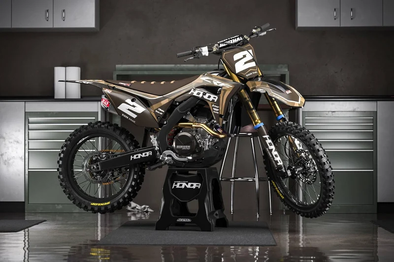 Kit Déco HONDA CRF 250 2022-2024 & CRF 450 2021-2024 - Forest v2