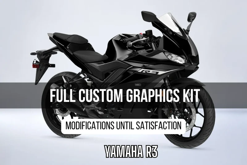 Kit Déco YAMAHA YZF R3 100% personnalisé