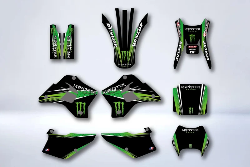 Kit déco KAWASAKI KDX 200-220 1995-2005 - MONSTER