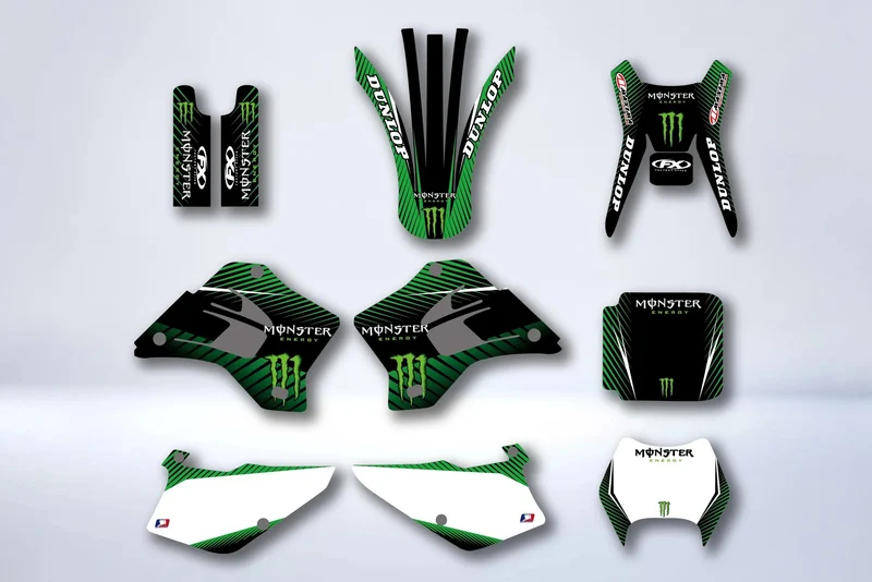 Kit déco KAWASAKI KDX 200-220 1995-2005 - MONSTER V2