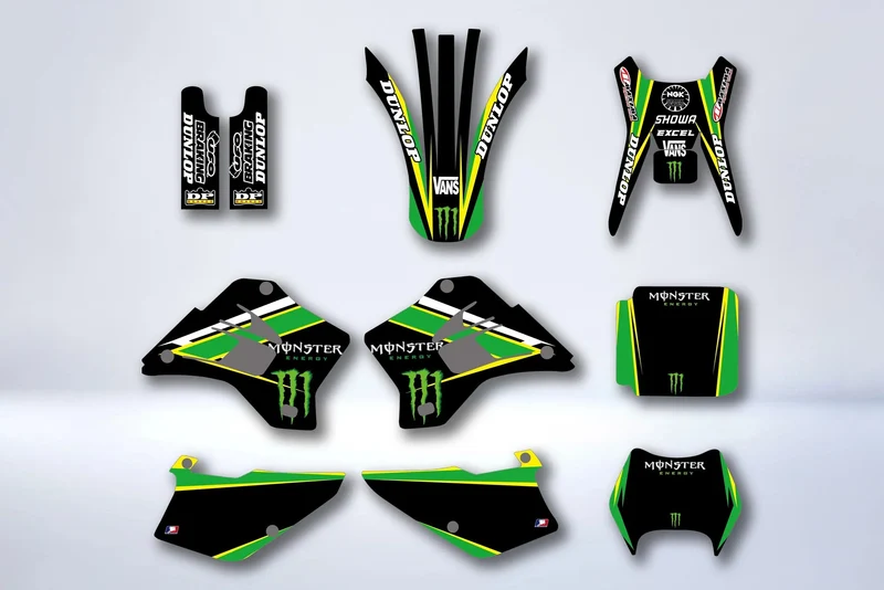 Kit déco KAWASAKI KDX 200-220 1995-2005 - MONSTER V3