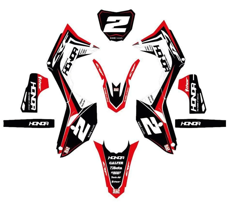 Kit Déco HONDA CRF 250 2022-2024 & CRF 450 2021-2024 - Zeus